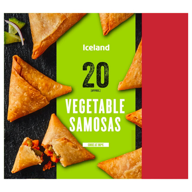 20 Vegetable Samosas 390g
