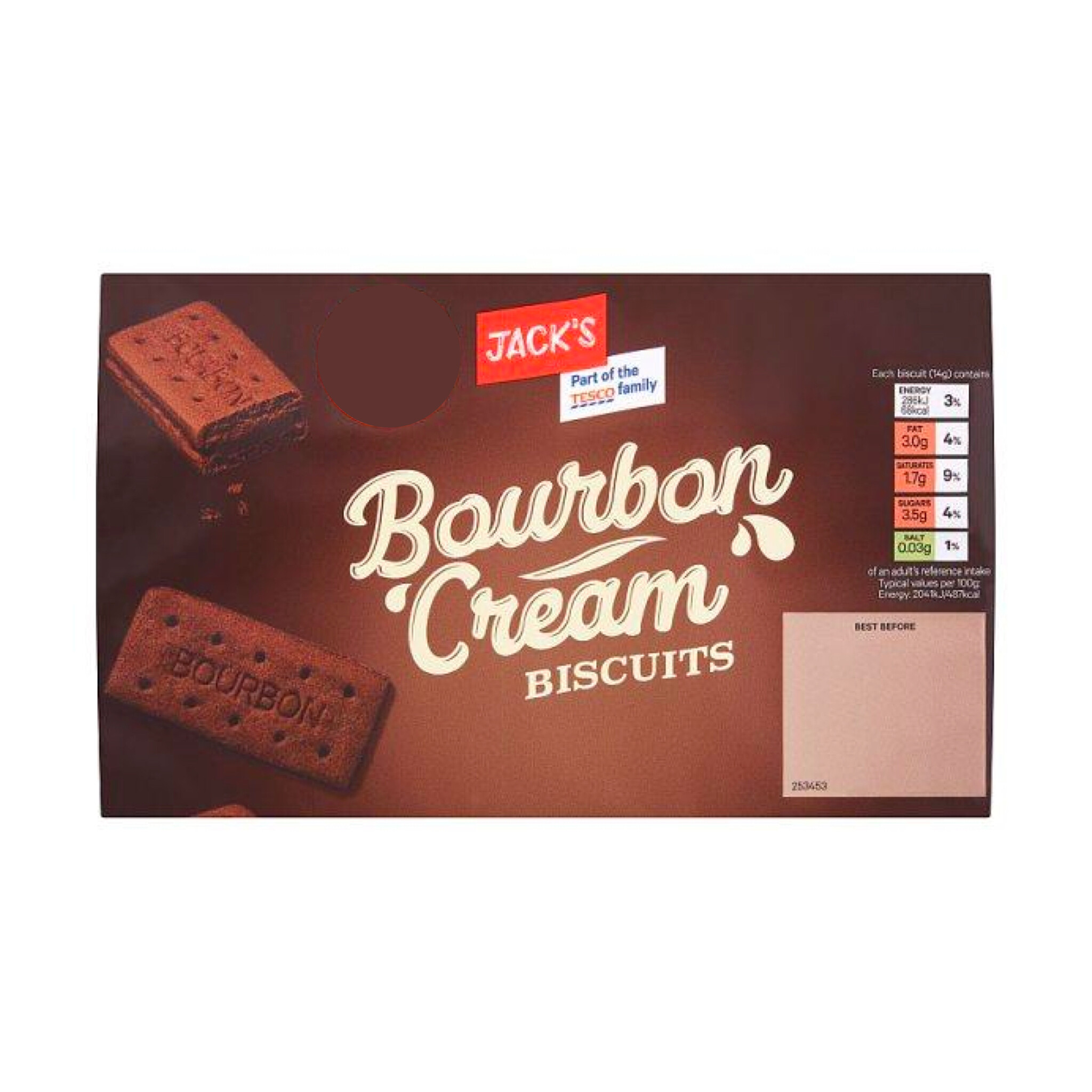 Jacks Bourbon Cream Biscuits 400g Russells British Store 5532