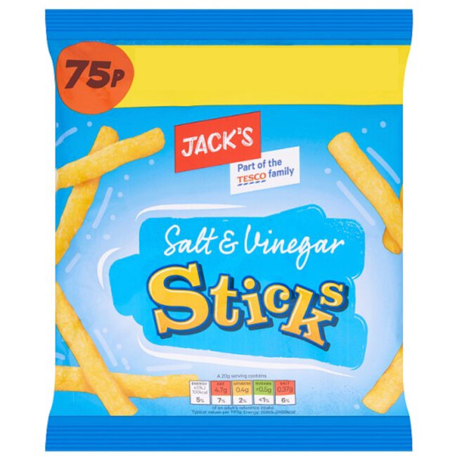 Salt & Vinegar Sticks 60g