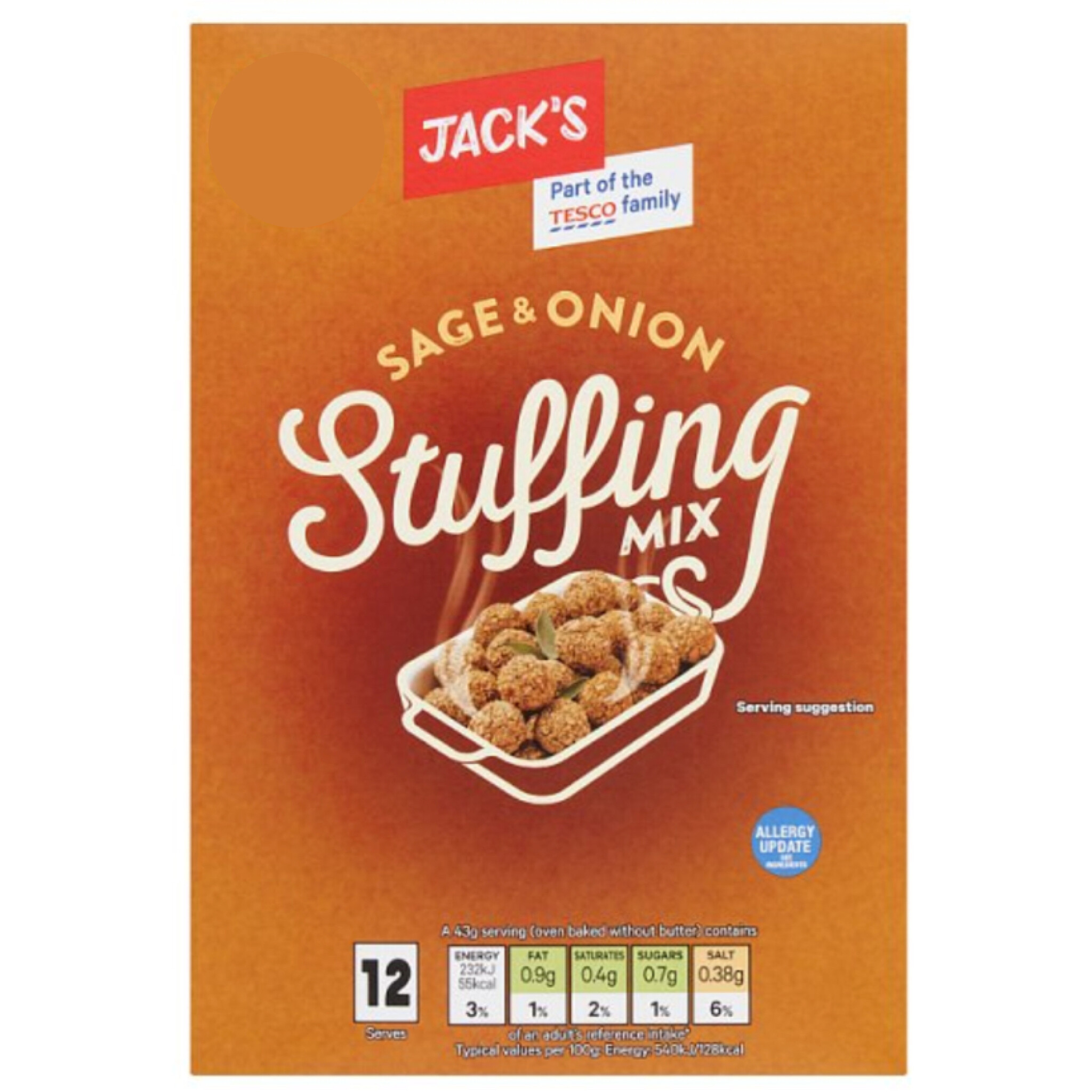 Jacks Sage & Onion Stuffing Mix 170g Russells British Store