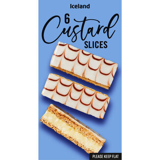 Iceland 6 Custard Slices 210g