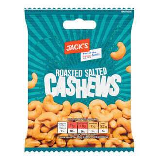 Jacks Roasted Salted Cashews 45g