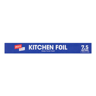 Jacks Kitchen Foil 7.5 Metres x 300mm