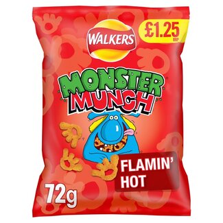 Walkers Monster Munch Flamin' Hot Snack 72g