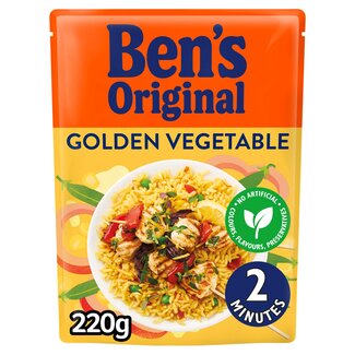 Bens Golden Vegetable Microwave Rice 220g