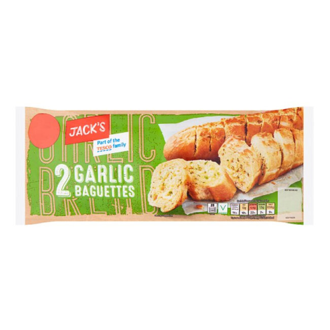 2 Garlic Baguettes 338g