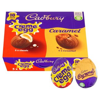 Cadburys Mixed Creme Egg & Caramel Egg 10 Pack