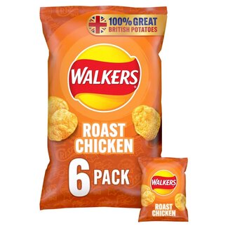 Walkers Roast Chicken Crisps 6x25g