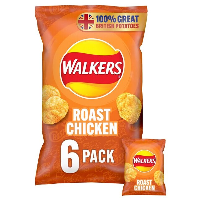 Roast Chicken Crisps 6x25g