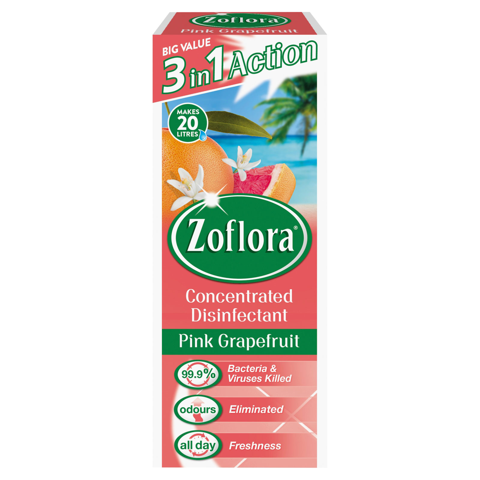 Zoflora Disinfectant Pink Grapefruit 500ml Russells British Store