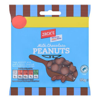 Jacks Milk Chocolate Peanuts 95g