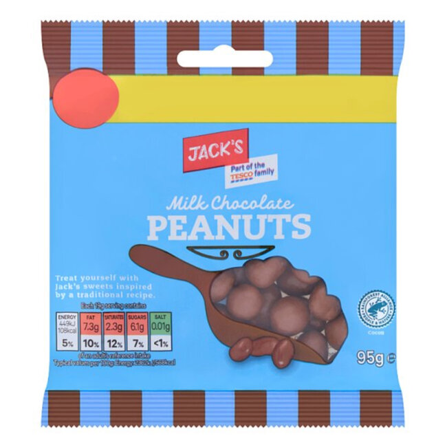 Milk Chocolate Peanuts 95g