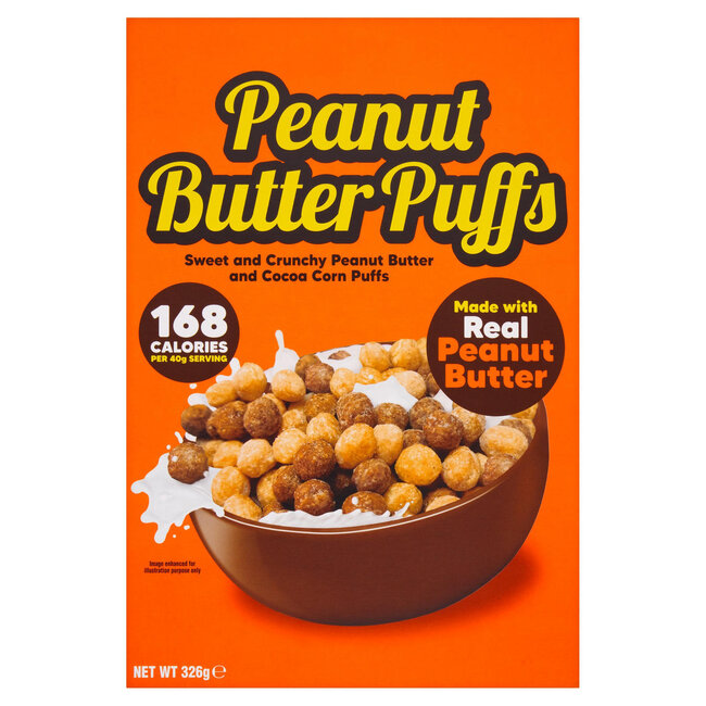 Peanut Butter Puffs Cereal 326g
