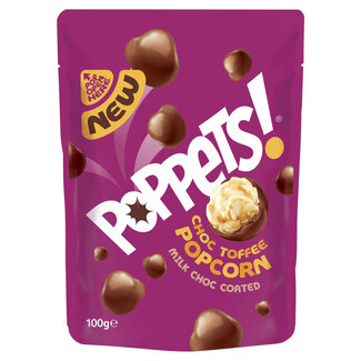 Poppets Chocolate Toffee Popcorn 100g