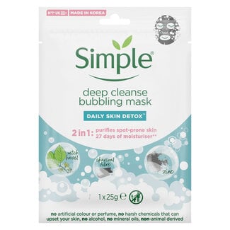 Simple Mask Deep Cleanse Bubbling