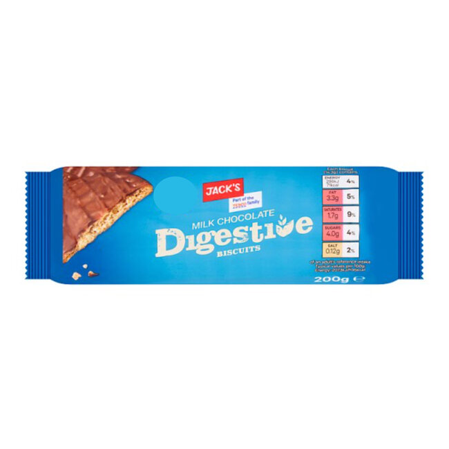 Milk Chocolate Digestive Biscuits 200g