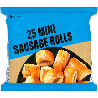 Iceland 25 Mini Sausage Rolls 400g