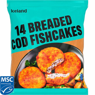 Iceland Breaded Cod Fish Cakes 700g