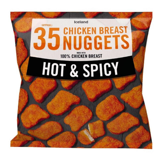 35 Hot and Spicy Chicken Breast Nuggets 667g