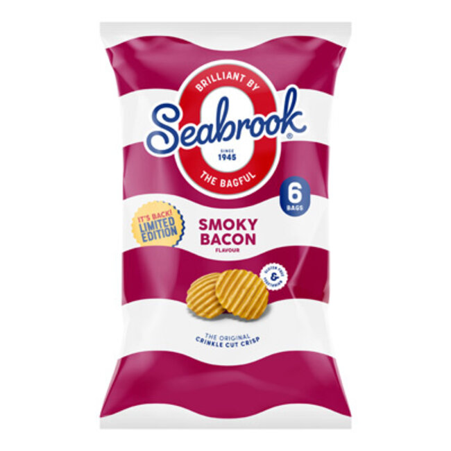 Smoky Bacon Crisps 6x25g