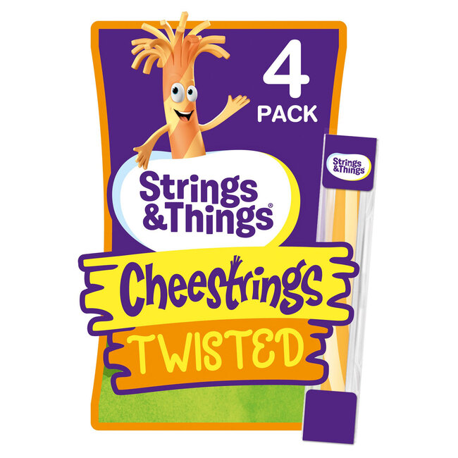 Strings & Things Cheestrings Twisted 4 x 20g