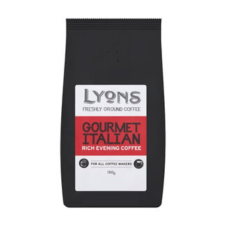 Lyons Freshly Ground Coffee Gourmet Italian 150g