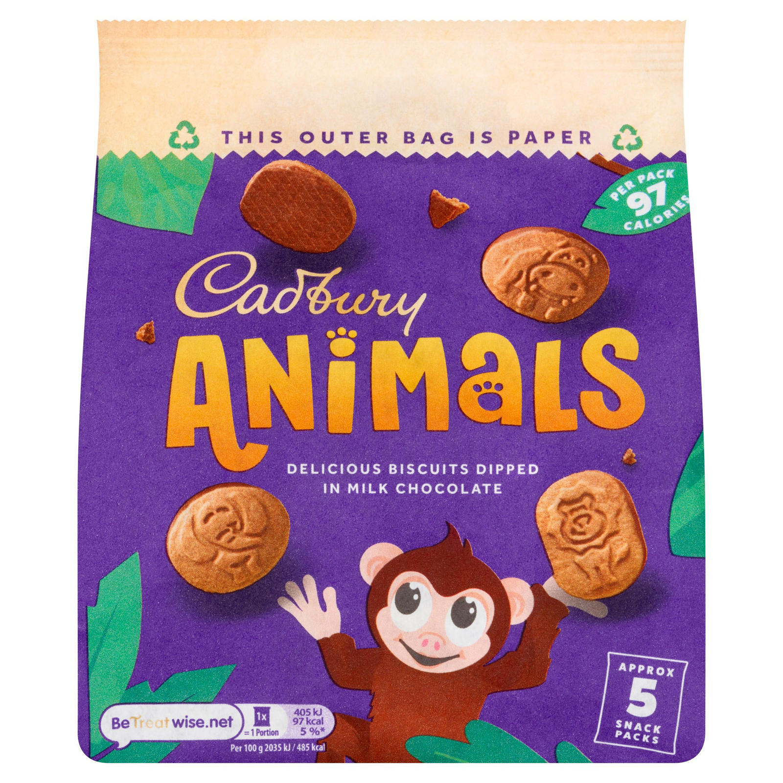 Cadbury Mini Animal Biscuits 5 Pack Russells British Store