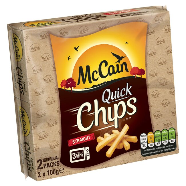 Quick Chips Straight 2 x 100g