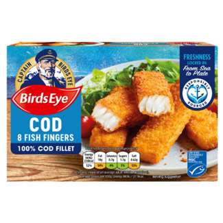 Birds Eye 8 Cod Fish Fingers 224g