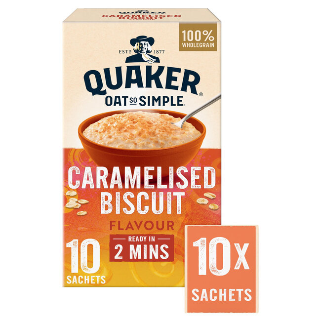 Oat So Simple Caramelised Biscuit 10 Sachets