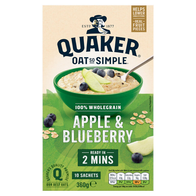 Oat So Simple Apple & Blueberry 10 Sachets