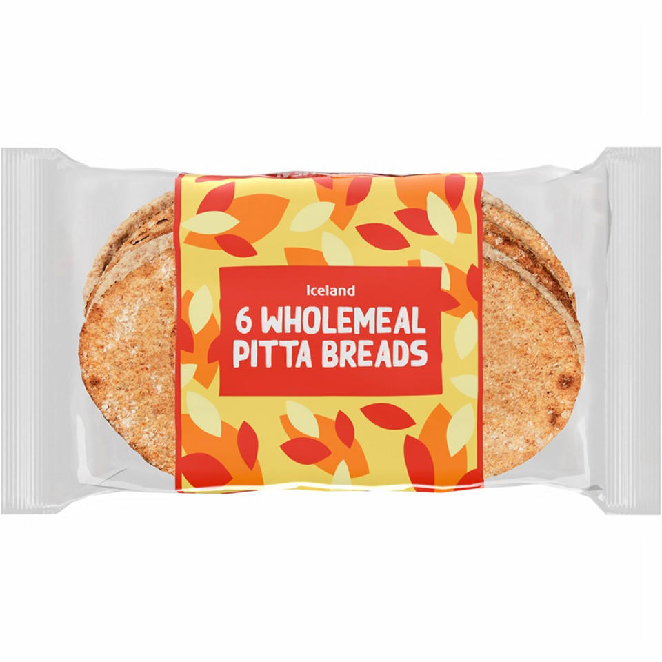 Iceland 6 Wholemeal Pitta Breads Russells British Store