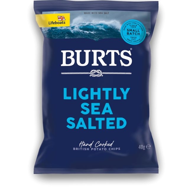 Burts Lightly Sea Salted Crisps 150g