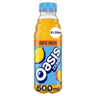 Oasis Zero Exotic Fruit 500ml