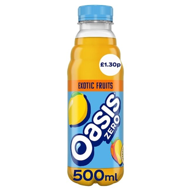 Oasis Zero Exotic Fruit 500ml