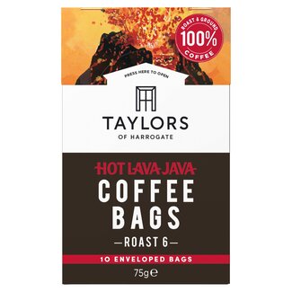 Taylors of Harrogate Hot Lava Java 10 Coffee Bags