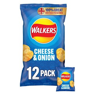 Walkers Cheese & Onion 12pk