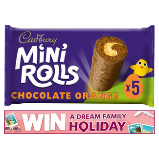 Cadburys 5 Mini Rolls Chocolate Orange