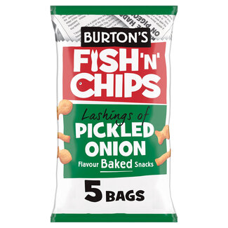 Burtons Fish n Chips Pickled Onion 5x25g