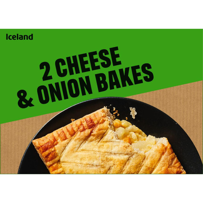 2 Cheese & Onion Bakes 280g