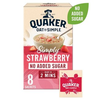 Quaker Oat So Simple Simply Strawberry 8 Sachets