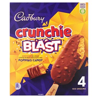 Cadburys Crunchie Blast Ice Cream 4 x 100ml