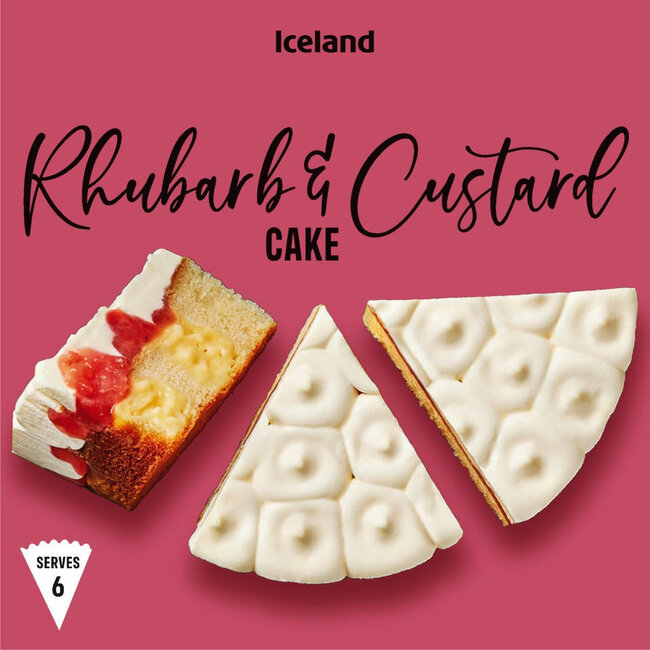 Rhubarb & Custard Cake 410g