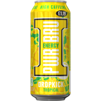 BARR Pwr-Bru Energy Dropkick Tropical 500ml