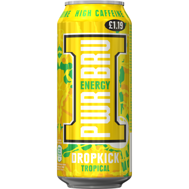 Pwr-Bru Energy Dropkick Tropical 500ml