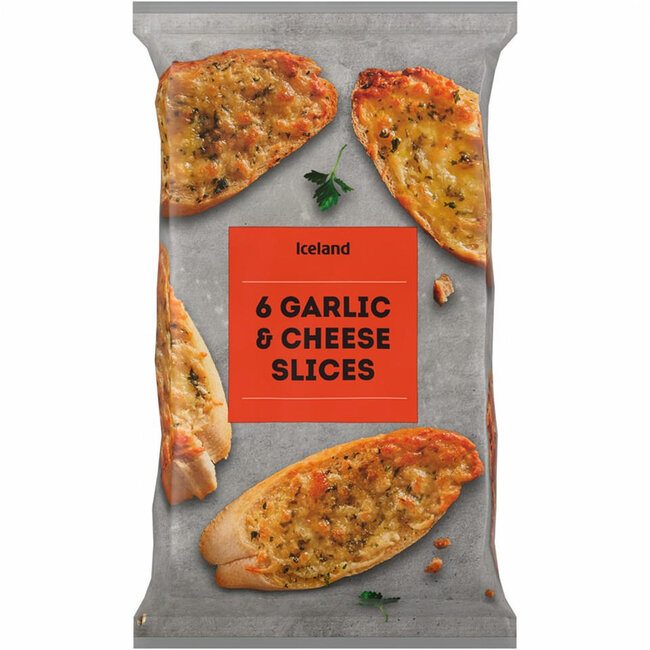 6 Garlic & Cheese Slices 200g