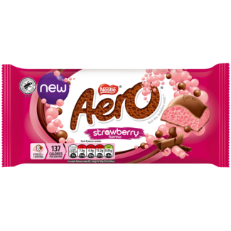 Nestle Aero Strawberry Chocolate Sharing Bar 90g