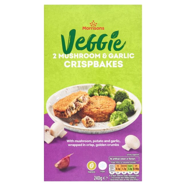 Garlic & Mushroom Crispbakes 2x140g
