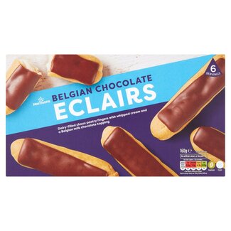 Morrisons 6 Belgian Chocolate Eclairs 160g