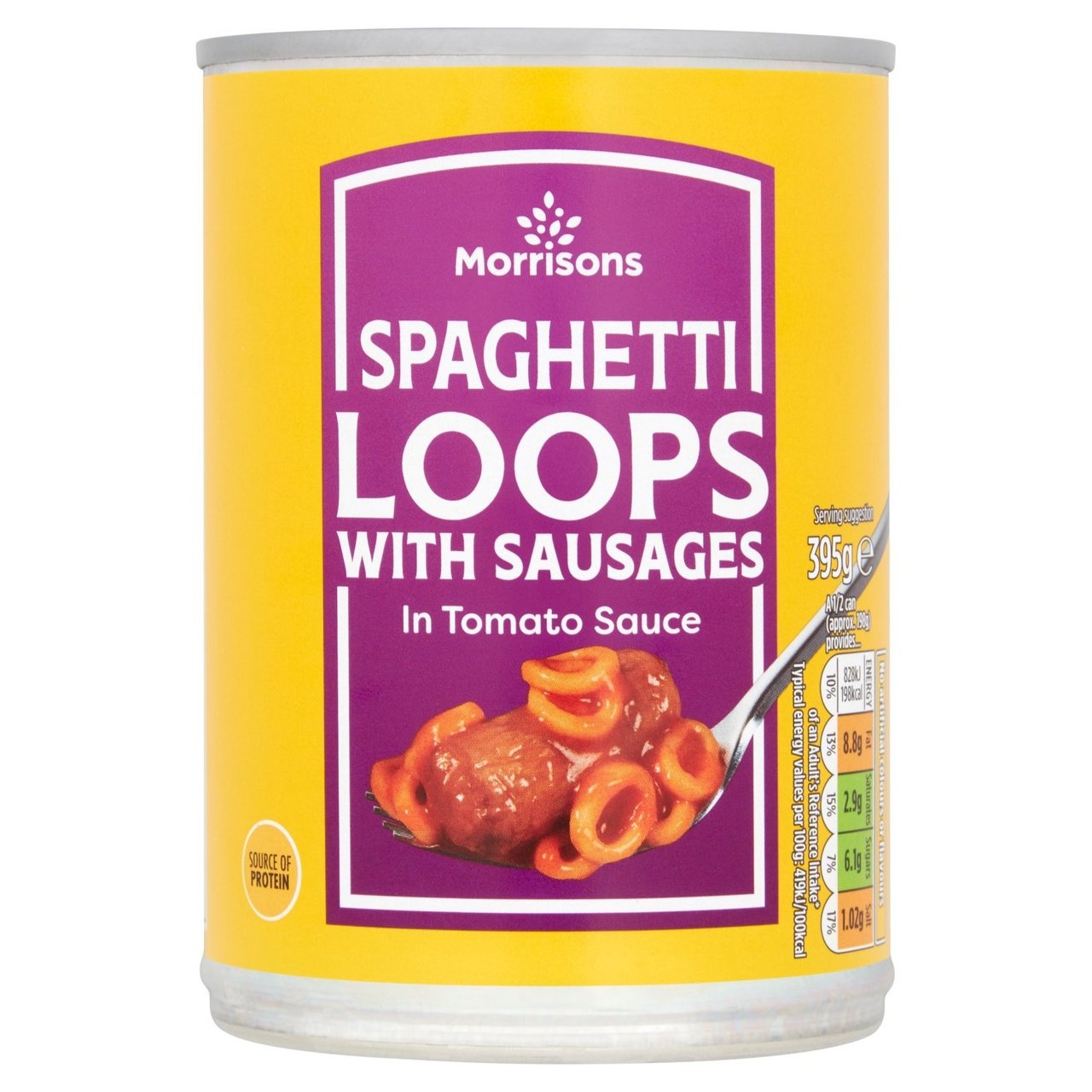 Morrisons Spaghetti Rings & Sausage 395g - Russells British Store